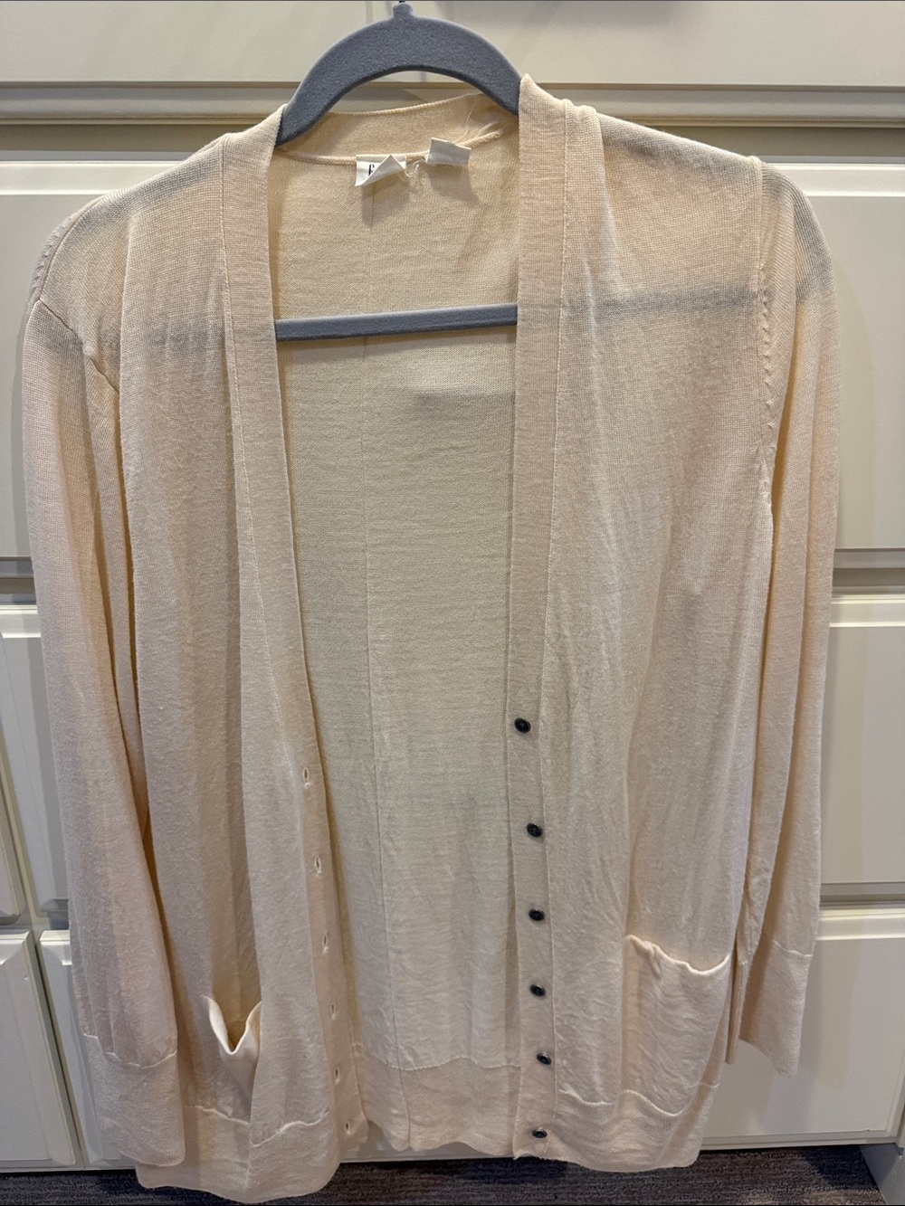 GAP Light Cream Open-Front Women's Cardigan
